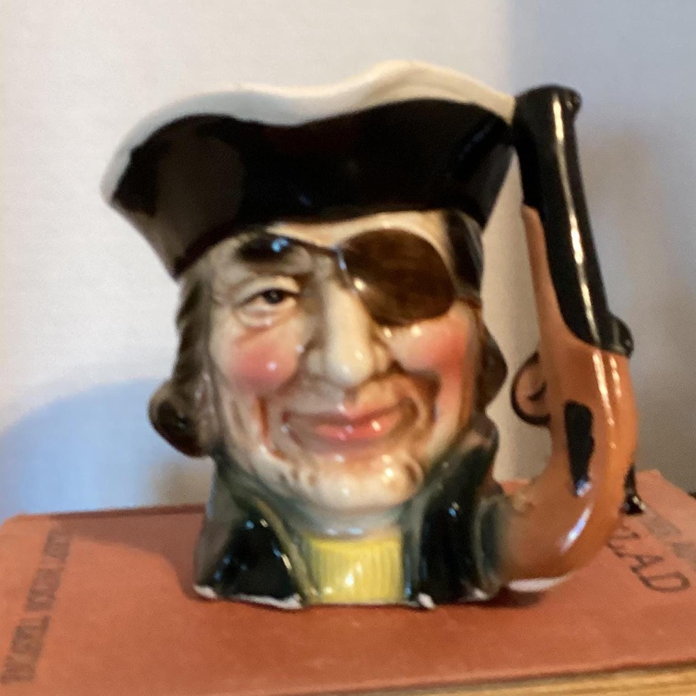 Vintage‎ Pirate with Eye Patch Ceramic Pitcher - Picture 2 of 7
